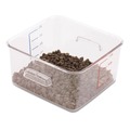 Food Storage Containers & Lids | Rubbermaid Commercial FG630200CLR SpaceSaver 8.8 in. x 8.75 in. x 2.7 in. 2 qt. Plastic Square Containers - Clear image number 3
