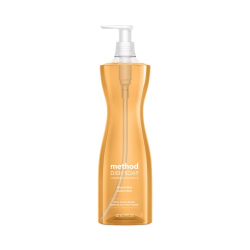 Dishwashing Detergents | Method 81793900735 18 oz. Dish Soap Pump - Clementine image number 0