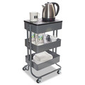 Sit-Stand Desks | Vertiflex VF51025 15.25 in. x 11 in. x 18.5 in. to 39 in. Adjustable Multi-Use Storage Cart and Stand-Up Workstation - Gray image number 1