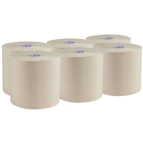 Perforated Roll & Hand Towels | Scott 54038 Essential 1-Ply 8 in. x 700 ft. 1.75 in. Core 100% Recycled Fiber Hard Roll Towel - Brown (6/Carton) image number 0
