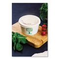 Food Containers & Lids | Vegware VLID115S 115-Series Compostable Plastic Flat Hot Lids - White (500/Carton) image number 4