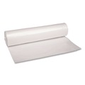 Low-Density Trash Bags | Boardwalk X8046SCKR01 40 in. x 46 in. 45-Gallon 1.1 mil. Perforated Recycled Low-Density Polyethylene Can Liners - Clear (100/Carton) image number 2