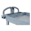 Carts | Rubbermaid Commercial 2192464 BRUTE Heavy-Duty Ergo Handle Utility Cart Plastic Two Shelves 500 lb Capacity 25.5-in x 44-in x 39-in Gray image number 2