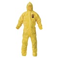 Cleaning Cloths & Wipes | Ansell 09816 A70 Chemical Spray Protection Coveralls - 3X-Large Yellow (12/Carton) image number 0