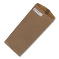 Liquor Bags | Ross & Wallace Paper Products 020331500PK/BL 4 in. x 2.5 in. x 11.5 in. 35# Basis Weight Merchandise Size Grocery Paper Bags - Brown (500/Bundle) image number 3