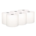 Perforated Roll & Hand Towels | Kleenex 25639 7.5 in. x 700 ft. 1-Ply Hard Roll Paper Towels with Premium Absorbency Pockets - Gray Core/White (6/Carton) image number 0