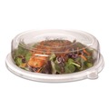 Dinnerware Lids | Eco-Products EP-P013LID 9 in. x 1.5 in. 100% Recycled Content Round Plastic Plate Lids - Clear (300/Carton) image number 5