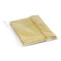 Disposable Forks | Dixie ANFBAM Mediumweight Bamboo Cutlery Fork - Light Golden (1000/Carton) image number 3