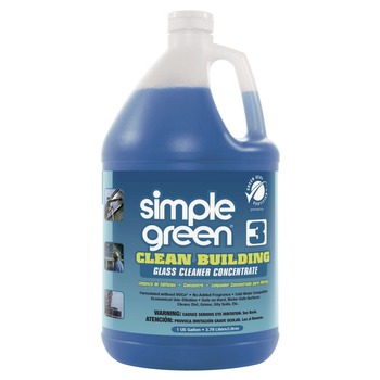 JANITORIAL | Simple Green 1210000211301 Clean Building 1-Gallon Glass Cleaner Concentrate - Unscented (2/Carton)
