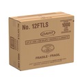 Cup Lids | Dart 12FTLS Lift N' Lock Lids for 10 - 14 oz. Cups - Translucent (100/Sleeve, 10 Sleeves/Carton) image number 4