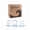 Cleaning Cloths & Wipes | Boardwalk BWK-V030IDW2 9.33 in. x 16.5 in. DRC Wipers - White (100 Dispenser Packs, 9 Dispenser Packs/Carton) image number 5