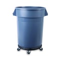 Dollies | Boardwalk 3485200 300 lbs. Capacity 18.25 in. Diameter Refuse Container Utility Dolly - Gray image number 3