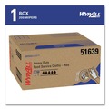 Cleaning Cloths & Wipes | WypAll 51639 12.5 in. x 23.5 in. Foodservice Cloths - Red (200/Carton) image number 1