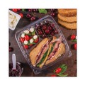 Food Containers & Lids | Dart C95PST3 ClearSeal 9.4 in. x 8.9 in. x 3 in. 3-Compartments Hinged-Lid Plastic Containers (200/Carton) image number 4