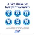 Hand Sanitizing Wipes | PURELL 9022-10 5 in. x 7 in. Individually Wrapped Sanitizing Hand Wipes - Unscented, White (100/Box) image number 2