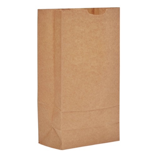Grocery Bags | Ross & Wallace Paper Products 100310 7 in. x 4.38 in. x 13.75 in. #10 Size Grocery Paper Bags - Kraft (2000/Bundle) image number 0