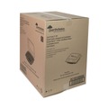 Food Storage Containers & Lids | Pactiv Corp. DC109100B000 EarthChoice 1 Compartment 66 oz. 10.5 in. x 9.5 in. x 3 in. Plastic Vented Dual Color Microwavable Hinged Lid Container - Black/Clear image number 4