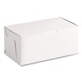 Bakery Boxes & Containers | SCT SCH 0949 4 in. x 9 in. x 5 in. Non-Window Paper Bakery Boxes - White (250/Carton) image number 2