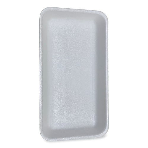 Food Containers & Lids | GEN 15PWH 14.44 in. x 7.88 in. x 1.37 in. #15P Meat Trays - White (200/Carton) image number 0