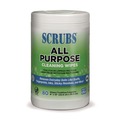 Cleaning Cloths & Wipes | SCRUBS 96580 9 x 12 All Purpose Cleaning Wipes - White/Citrus Scent (6/Carton) image number 1