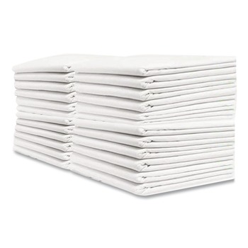 TABLE COVERS AND SKIRTS | Hoffmaster 210101 82 in. Diameter Tissue/Poly Tablecovers - White (25/Carton)