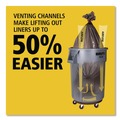 Indoor Waste Receptacles | Rubbermaid Commercial FG262000YEL 20 gal. Vented Round Plastic Brute Container - Yellow image number 8