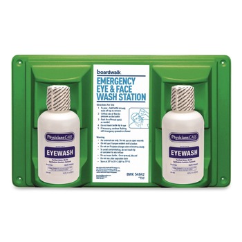 Boardwalk 54842 Emergency Eyewash Station with 16 oz. Bottles (6/Kit)