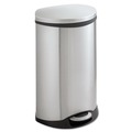 Indoor Waste Receptacles | Safco 9903SS 12.5 Gallon Steel Stainless Steel Step-On Medical Receptacle image number 0