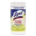 Cleaning Cloths & Wipes | LYSOL Brand 19200-84251 7 in. x 7.25 in. 1-Ply Disinfecting Wipes - Lemon and Lime Blossom/White (2/Carton) image number 1