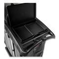 Perforated Roll & Hand Towels | Rubbermaid Commercial 1861427 Executive High Security 23.1 in. x 39.6 in. x 27.5 in. Janitorial Cleaning Cart - Black image number 7