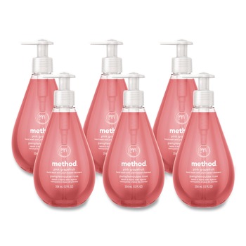 Method MTH00039 12 oz Gel Hand Wash - Pink Grapefruit Scent (6/Carton)
