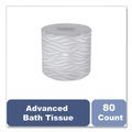Perforated Roll & Hand Towels | Tork 2465100 2-Ply Septic Safe Advanced Bath Tissue - White (80/Carton) image number 3