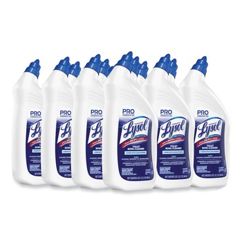 Professional LYSOL Brand 36241-74278 32 oz. Bottle Disinfectant Toilet Bowl Cleaner - Wintergreen Scent (12/Carton)
