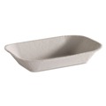 Food Trays & Liners | Chinet 10403 5 x 7 Savaday Molded Fiber Paper Food Tray - Beige (1000/Carton) image number 0
