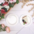 Plates | Dart 6PWQR 6 in. Mediumweight Foam Dinnerware Plates - White (125/Pack) image number 5