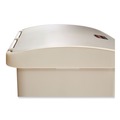Indoor Waste Receptacles | Rubbermaid Commercial 1883456 Streamline 8-Gallon Resin Front Step Style Step-On Container - Beige image number 1