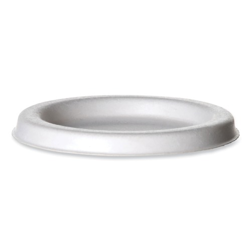 Souffle & Portion Cups | Eco-Products EP-SPCLID2 2 oz Sugarcane Portion Cup Lids - White (2500/Carton) image number 0