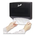 Towel Dispensers | Scott 09215 Scottfold 10.75 in. x 4.75 in. x 9 in. Folded Towel Dispenser - Black (1/Carton) image number 3
