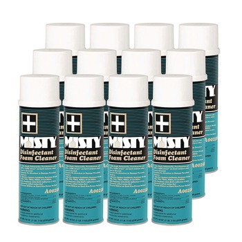 PRODUCTS | Misty 1001907 19 oz. Aerosol Spray Disinfectant Foam Cleaner - Fresh Scent (12/Carton)
