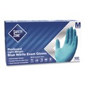 Food Service Disposable & Single Use Gloves | Safety Zone GNPR-MD-1A ProGuard Nitrile Gloves, Powder-Free, 3 mil, Blue, Medium, 1,000/Carton image number 0