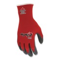 Work & Welding Gloves | MCR Safety N9680M Ninja Flex Latex Coated Palm Gloves N9680 Medium Red/Gray Dozen image number 1