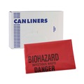 Low-Density Trash Bags | Boardwalk A4832PRK 24 in. x 32 in. 1.3 mil 16 gal. Linear Low Density Health Care Trash Can Liners - Red (250/Carton) image number 2