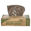 Repro Trash Bags | Stout by Envision G3344B11 33 in. x 44 in. 39-Gallon 1.1 mil. Controlled Life-Cycle Plastic Trash Bags - Brown (40/Box) image number 2