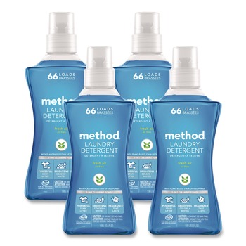 Method 318025 53.5 oz Laundry Detergent - Fresh Air Scent (4/Carton)