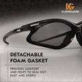 Eye Protection | Ansell 65336 V30 Nemesis Foam Safety Glasses - Black Nylon Frame/Smoke Polycarbonate Lens (12/Carton) image number 3