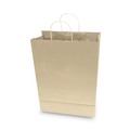 Cleaning Cloths & Wipes | Cosco 091566 12 in. x 6.5 in. x 17 in. Premium Shopping Bag - Brown (50/Box) image number 1