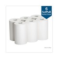 Perforated Roll & Hand Towels | Georgia Pacific Professional 26610 9 in. x 400 ft. 1-Ply Hardwound Nonperforated Paper Towel Roll - White (6 Rolls/Carton) image number 1