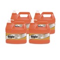 Hand Soaps | GOJO Industries 0945-04 Natural Orange 1 gal. Smooth Hand Cleaner - Citrus Scent (4/Carton) image number 0