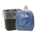 Low-Density Trash Bags | Earthsense Commercial 1507733 40 in. x 46 in. 45-Gallon 1.5 mil. Linear Low Density Clear Recycled Can Liners - Clear (100/Carton) image number 3
