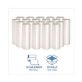 High-Density Trash Bags | Boardwalk Z6036LN GR1 High Density 30-Gallon 8 microns Can Liners - Natural (25 Bags/Roll, 20 Rolls/Carton) image number 5
